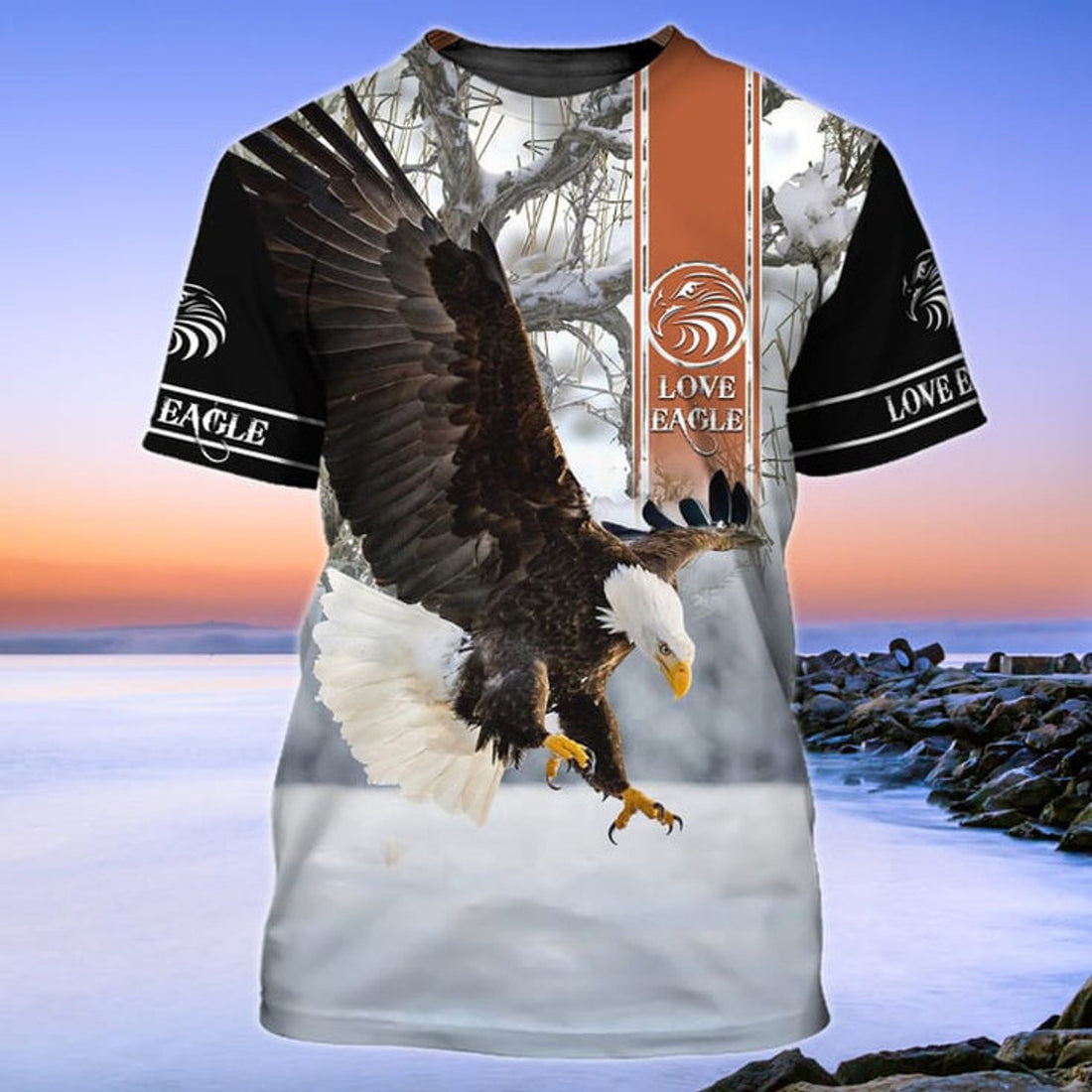 Eagle Snow 3D All Over Print T-Shirt