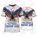 Independence Day Eagle 3D All Over Print T-Shirt