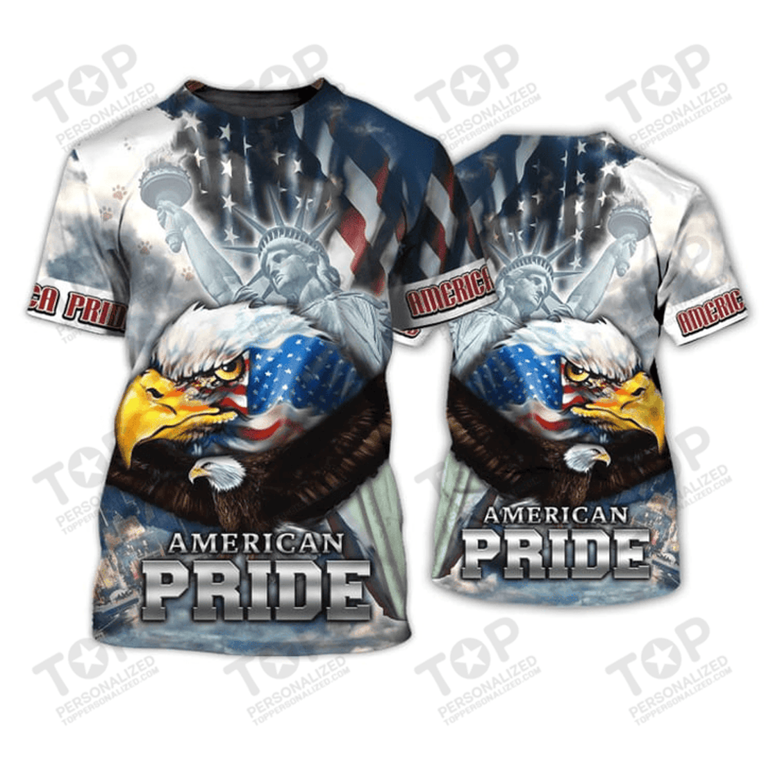 American Pride Eagle 3D All Over Print T-Shirt