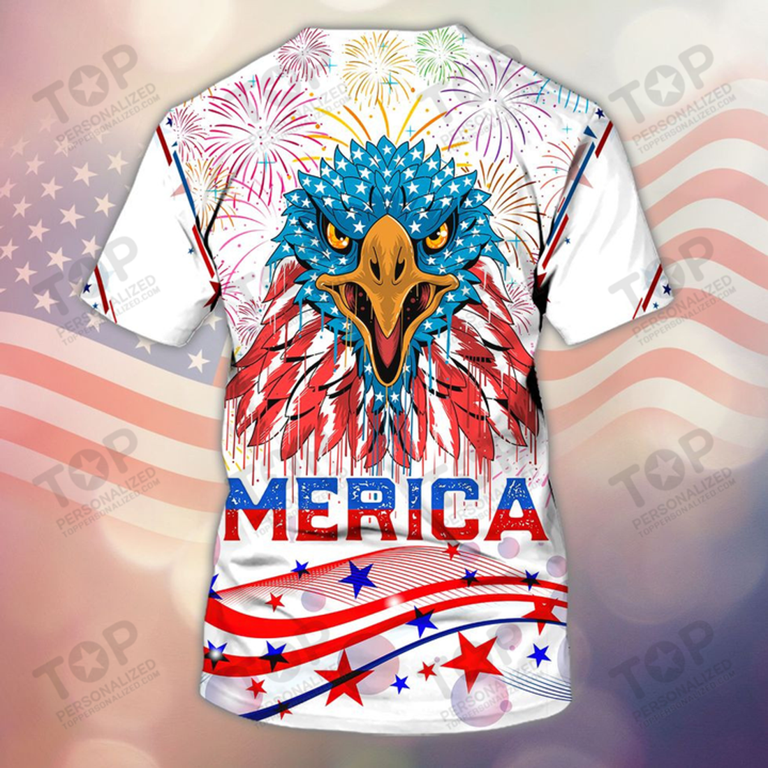 Eagle Merica Independence Day 3D All Over Print T-Shirt
