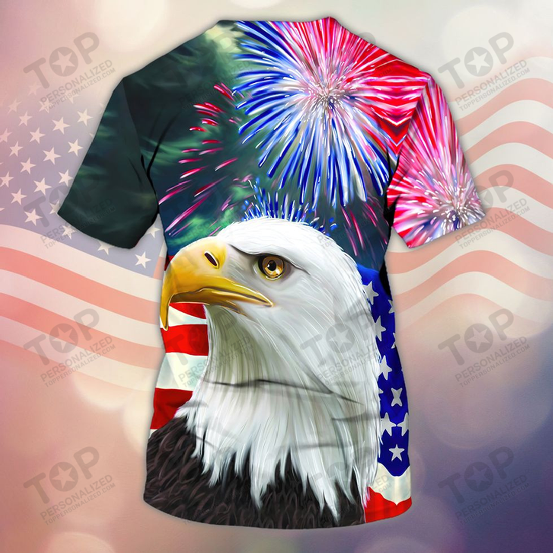 Eagle Independence Day 3D All Over Print T-Shirt