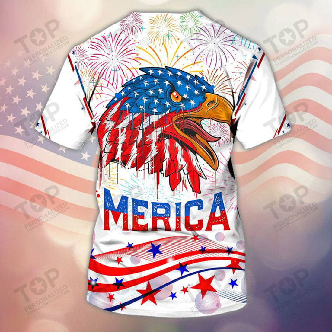 Eagle Independence Day 3d T-Shirt