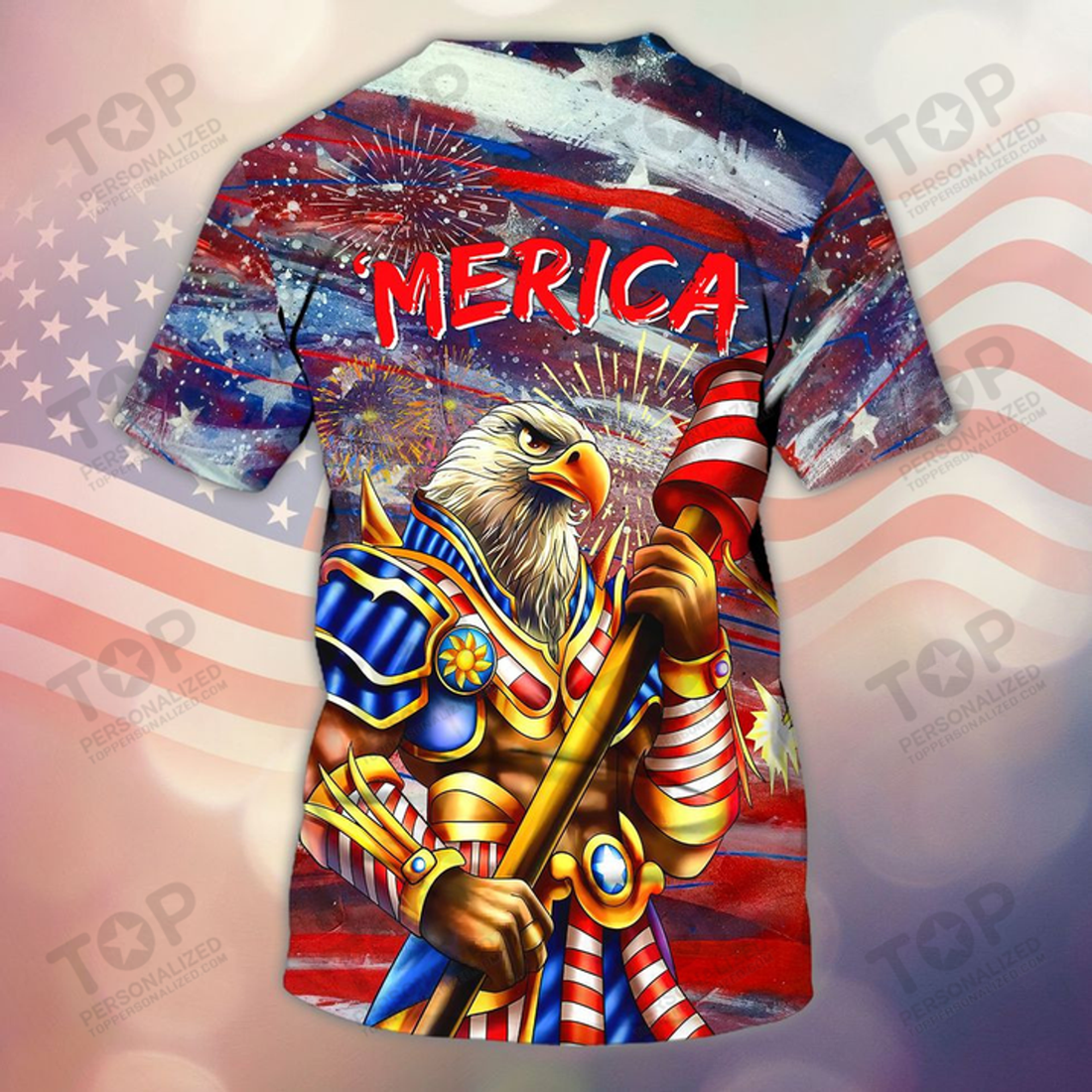 Eagle Merica Independence Day 3D T-SHIRT