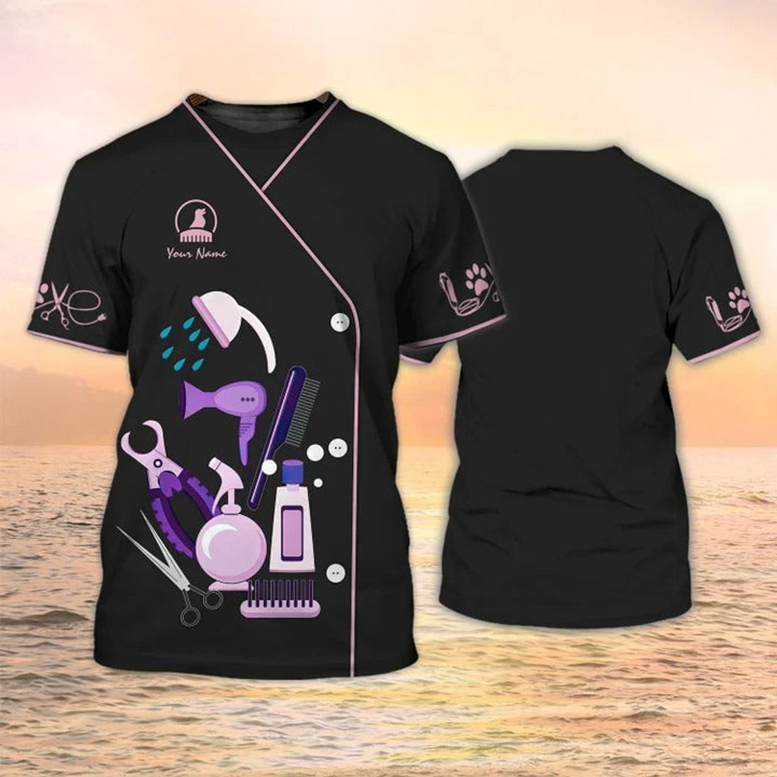 FUNSTUFFPRINT Pet Grooming Tools Shirt Groomer Custom T-Shirt, Gift For A Groomer 3D T-shirt