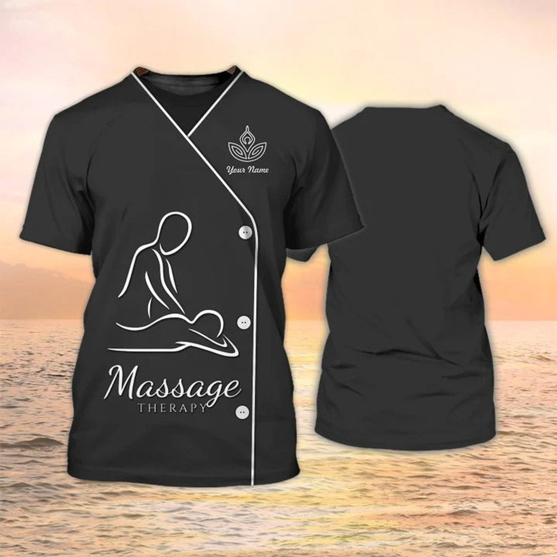 FUNSTUFFPRINT Massage Therapist Apparel Massage Therapy Custom Shirt 3D T-shirt
