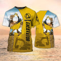 Custom Personalized Name Funny Excavator Operator Shirt For Men, To My Excavator Dad, Gift Ideas For Excavator