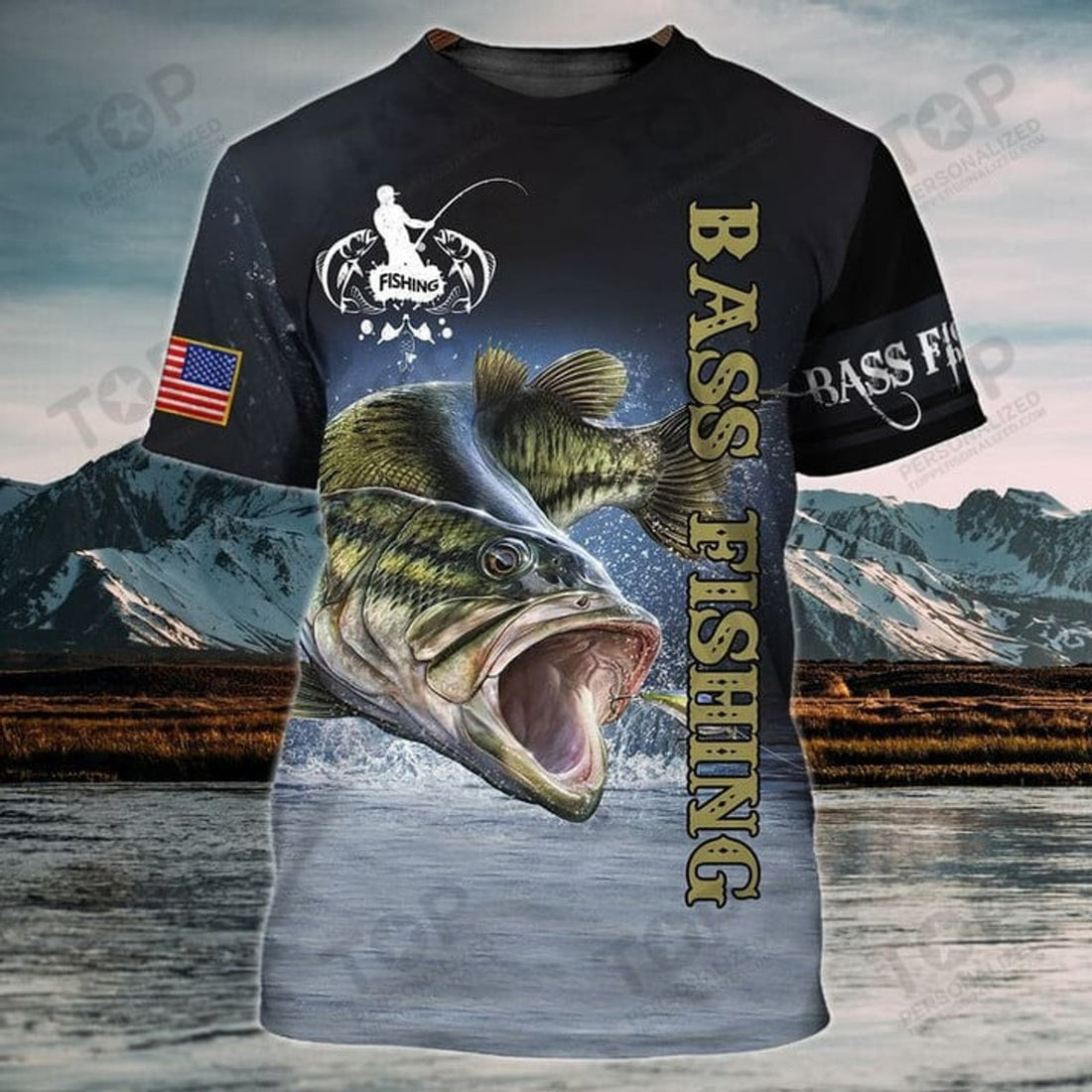 Bass Fishing 3D All Over Print T-Shirt