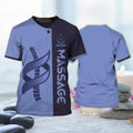 FUNSTUFFPRINT Custom Massage Therapy T-Shirts Massage Therapist Apparel Massage Shirt 3D T-shirt