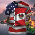 FUNSTUFFPRINT Austria 3d Full Print 3D All Over Print 3D T-shirt
