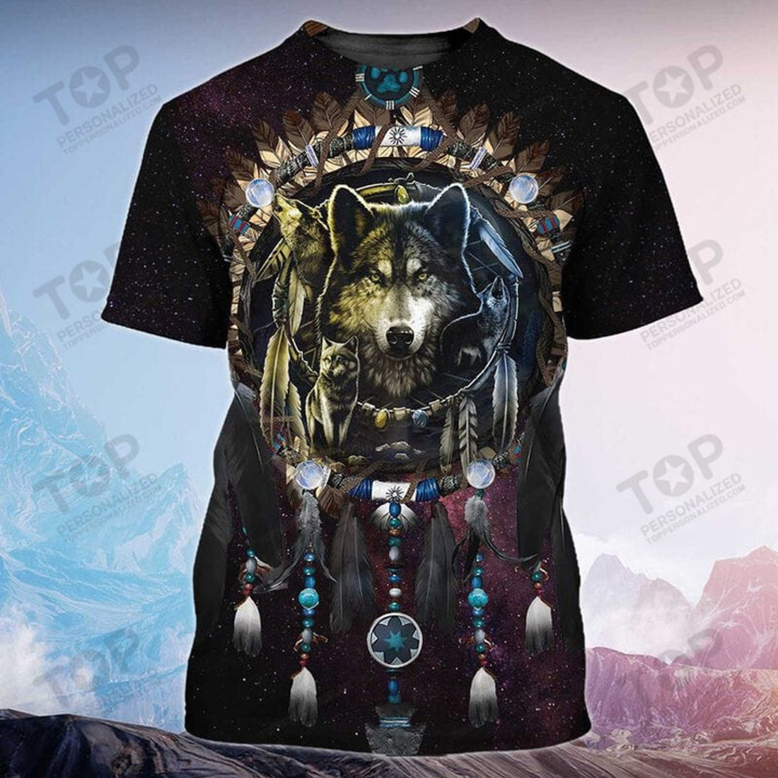 Native Wolf - 3d Full Print T-Shirt