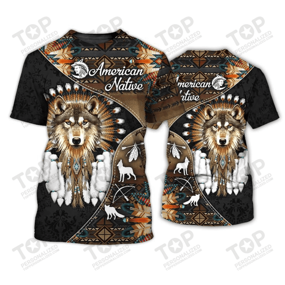 Native American Wolf T-Shirt