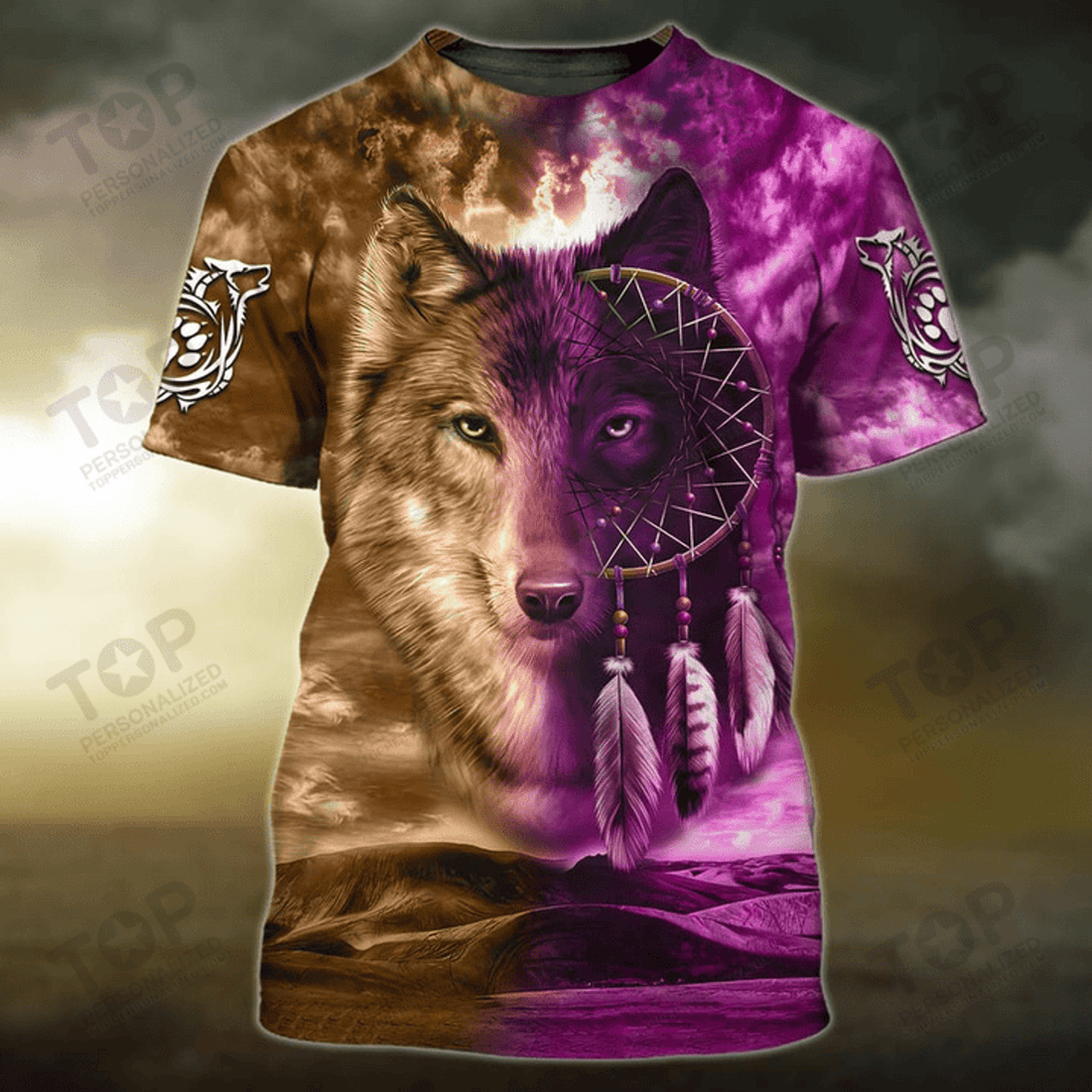 Wolf Native 3D T-Shirt