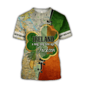 FUNSTUFFPRINT Personalized Don't Mess With Ireland Shirt, St Patrick's Day Ireland a long long time ago 3D T-shirt