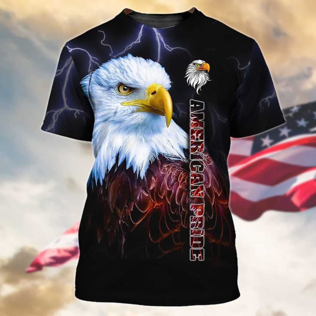 Eagle American Pride Full 3D All Over Print T-Shirt