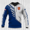 FUNSTUFFPRINT Custom Name Finland Hoodie Finland Flag Wing 3D Hoodie and Zip Hoodie