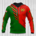 FUNSTUFFPRINT Custom Name Portugal Hoodie Portugal Flag Wing 3D Hoodie and Zip Hoodie