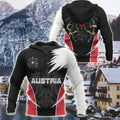 FUNSTUFFPRINT Austria Active Special Unisex Adult 3D Hoodie and Zip Hoodie