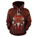 FUNSTUFFPRINT DREAMCATCHER EAGLE NATIVE All 3D Hoodie and Zip Hoodie