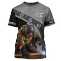 FUNSTUFFPRINT Welder 3D All Over Printed Mens T-Shirt, The Welder Face Shirt, Birthday Gift 3D T-shirt