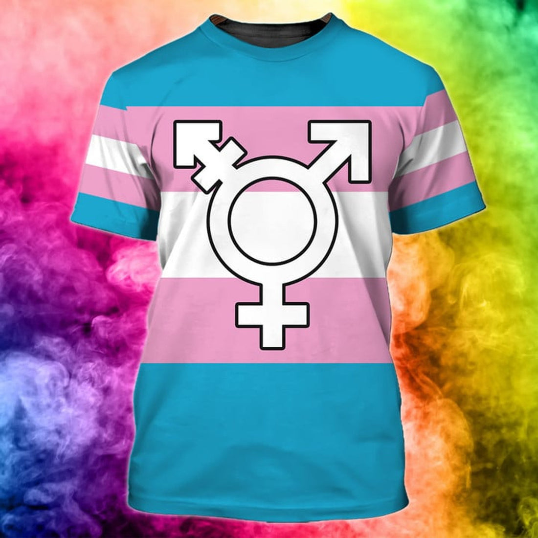 FUNSTUFFPRINT 3D All Over Print LGBT Color Shirt, 3D Pride Men Shirt, Idea Gift for LGBT 3D T-shirt