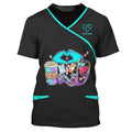 FUNSTUFFPRINT Custom Nurse Uniform Nursing Tools 3D Shirts Nurse T-Shirt, Idea Gift for Nurse 3D T-shirt