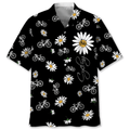 Cycling Daisy Hawaiian Shirt for men and women, Funny Cycling Shirt, Cycling Shirt, Cyclist Shirt, Bicycle Gift, Biking Gift, Bike Gift