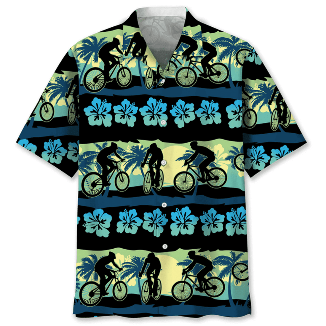 Cycling Nature Beach Hawaiian Shirt, Funny Cycling Shirt, Cycling Shirt, Cyclist Shirt, Bicycle Gift, Biking Gift, Bike Gift