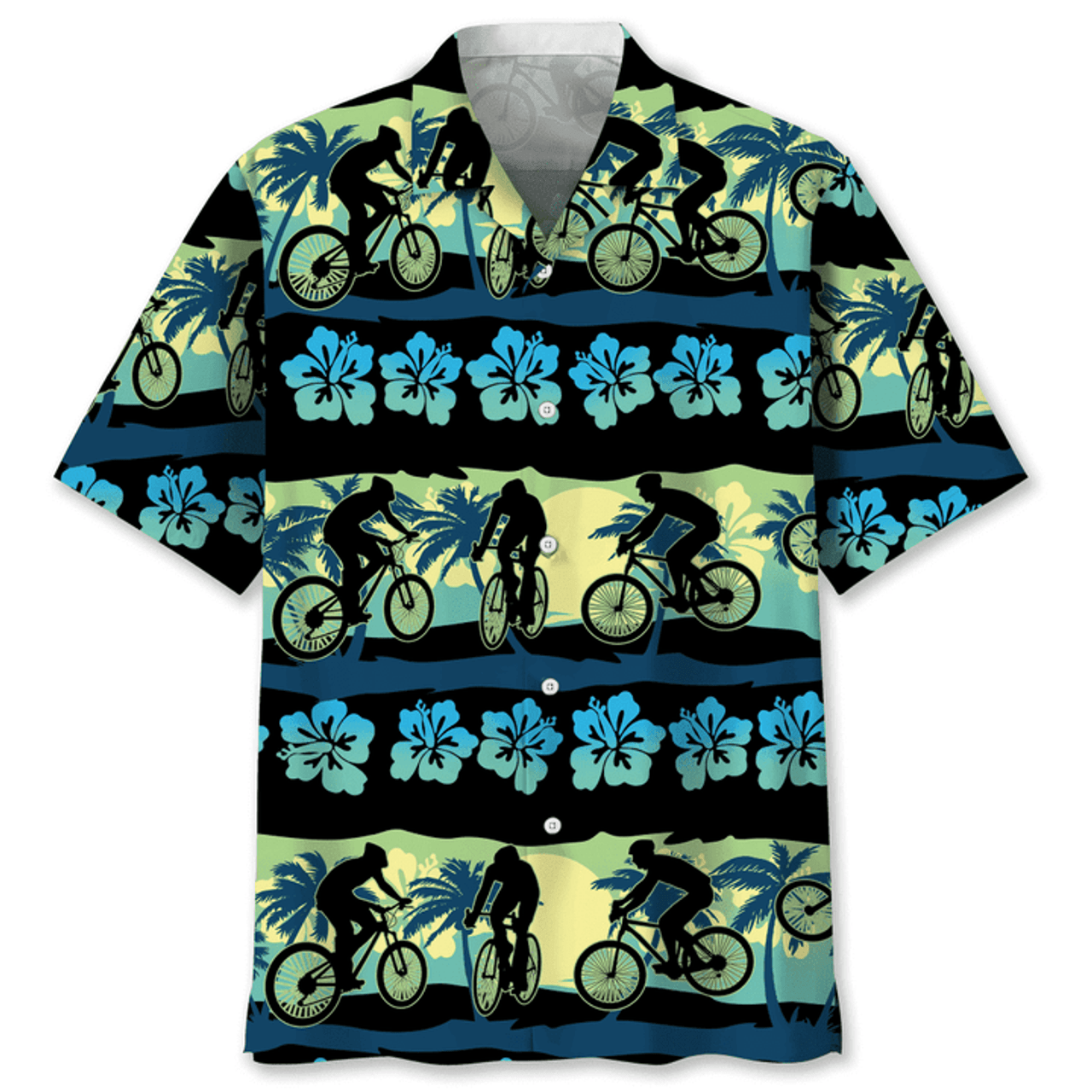 Cycling Nature Beach Hawaiian Shirt, Funny Cycling Shirt, Cycling Shirt, Cyclist Shirt, Bicycle Gift, Biking Gift, Bike Gift