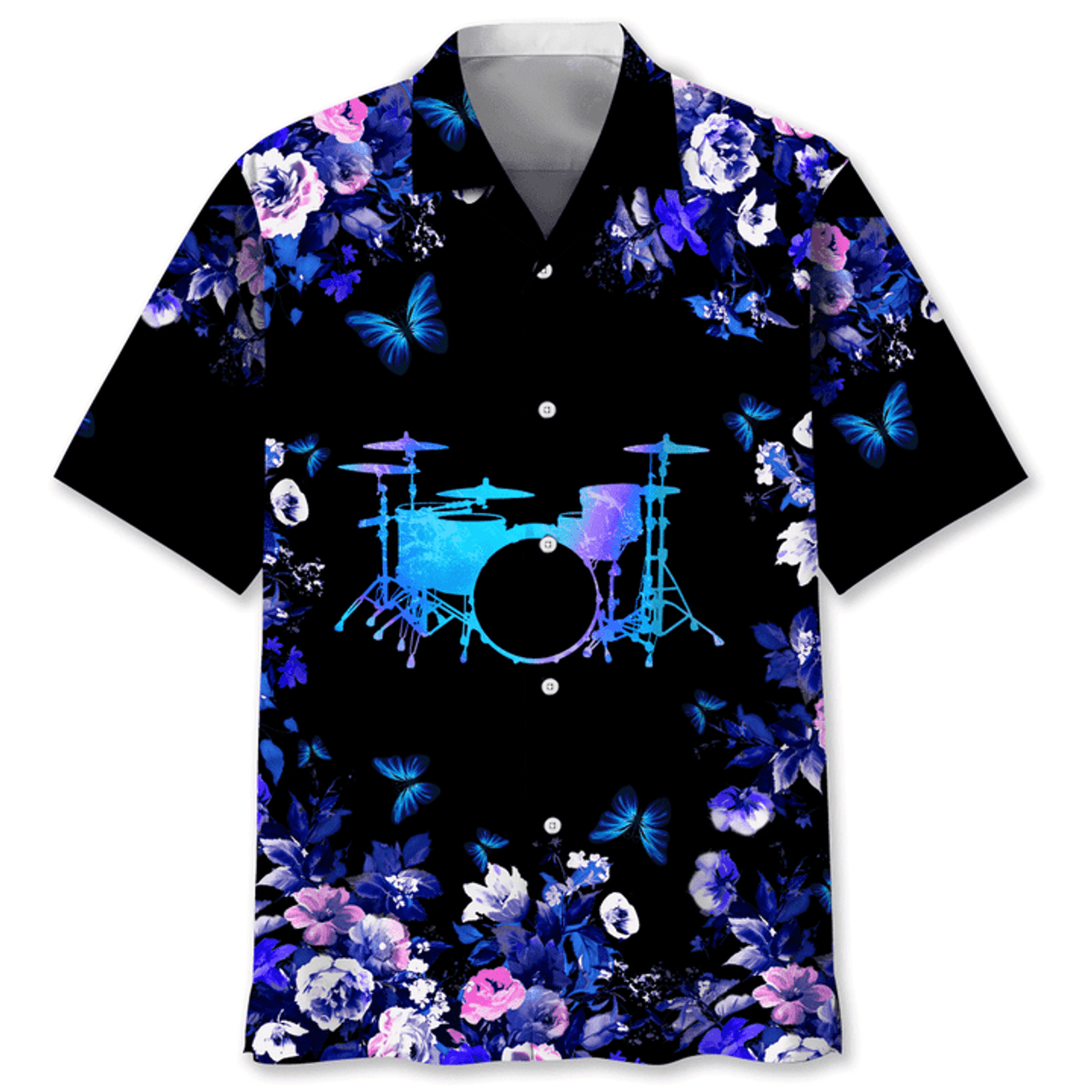 Drum Music Hawaiian Shirt, Drum Sticks Shirt, Gift For Drummer, Drum Band Shirt
