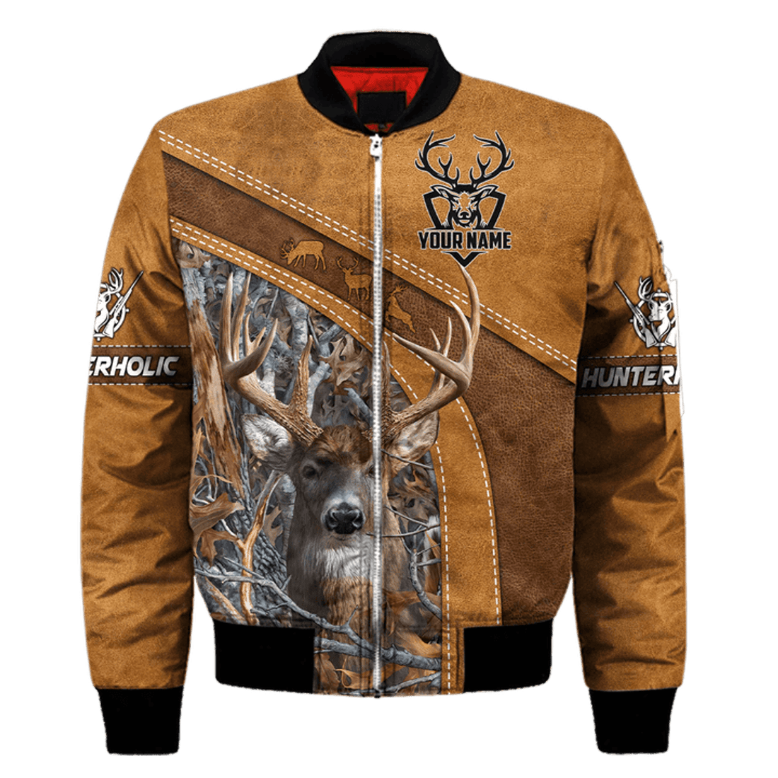 FUNSTUFFPRINT Hunting Custom 3D Bomber Jacket