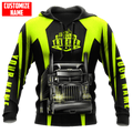 FUNSTUFFPRINT - Personalized Trucker 3D Hoodie and Zip Hoodie