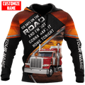 FUNSTUFFPRINT Personalized Six Days On The Road Trucker 3D Hoodie and Zip Hoodie
