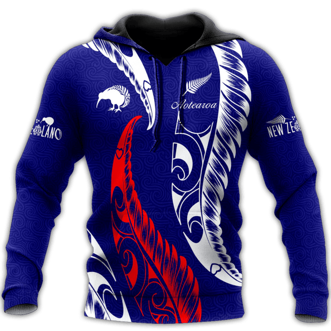 FUNSTUFFPRINT New Zealand Aotearoa 3D Hoodie and Zip Hoodie