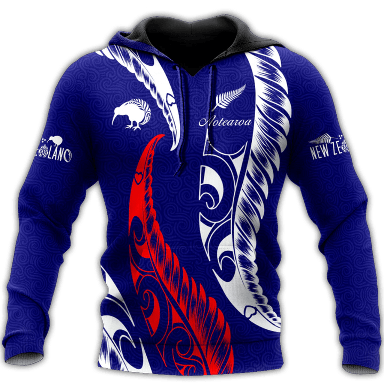 FUNSTUFFPRINT New Zealand Aotearoa 3D Hoodie and Zip Hoodie