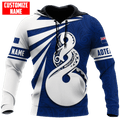 FUNSTUFFPRINT Personalized New Zealand Maori Triple Twist 3D Hoodie and Zip Hoodie