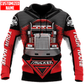 FUNSTUFFPRINT Personalized Trucker Hoodie NHBM 3D Hoodie and Zip Hoodie