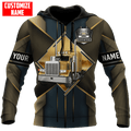 FUNSTUFFPRINT Personalized Trucker Hoodie KLBM 3D Hoodie and Zip Hoodie