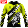 FUNSTUFFPRINT Personalized Trucker Hoodie 3D Hoodie and Zip Hoodie