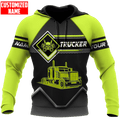 FUNSTUFFPRINT Personalized Trucker Hoodie NHBM 3D Hoodie and Zip Hoodie