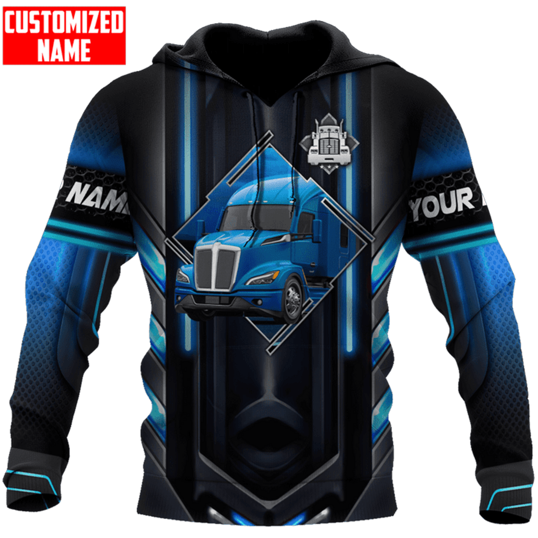 FUNSTUFFPRINT Custom Trucker Hoodie 3D Hoodie and Zip Hoodie