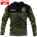 FUNSTUFFPRINT - Personalized Name Mexican 3D Hoodie and Zip Hoodie