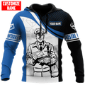 FUNSTUFFPRINT Personalized Postal Worker 3D Hoodie and Zip Hoodie