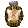 FUNSTUFFPRINT Teddy Bear 3D Hoodie and Zip Hoodie