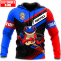 FUNSTUFFPRINT Personalized Puerto Rico Coqui Frog Line 3D Hoodie and Zip Hoodie