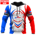 FUNSTUFFPRINT Personalized Peruto Rico Frog Coqui 3D Hoodie and Zip Hoodie