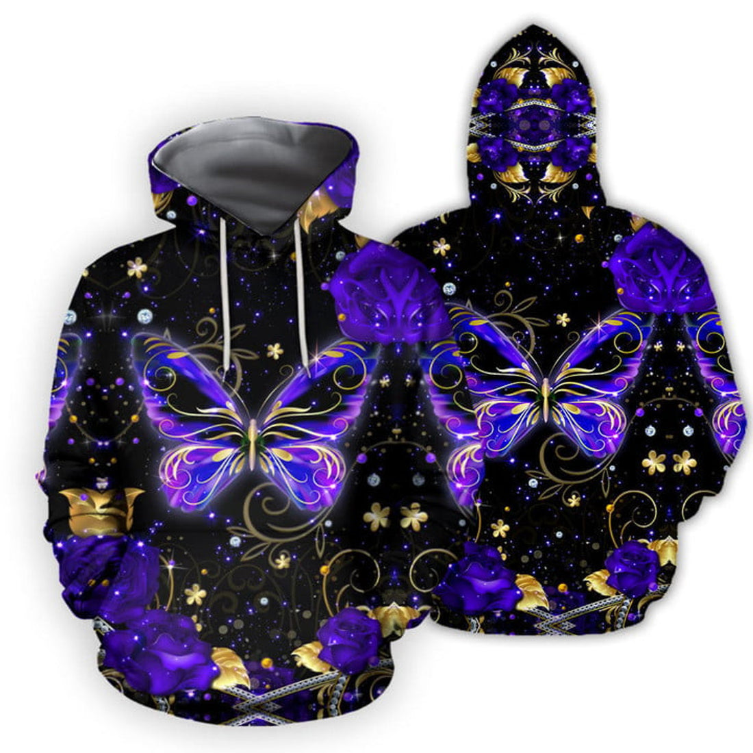 FUNSTUFFPRINT- Butterfly 3D Hoodie and Zip Hoodie