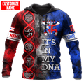 FUNSTUFFPRINT Personalized Puerto Rico It's In My 3D Hoodie and Zip Hoodie