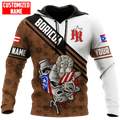 FUNSTUFFPRINT Personalized Puerto Rico Boricua Tattoo 3D Hoodie and Zip Hoodie
