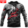 FUNSTUFFPRINT - Veteran Once A Veteran Always A Veteran Printed 3D Hoodie and Zip Hoodie