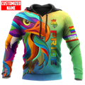 FUNSTUFFPRINT Personalized LGBT Eagle Color PRIDE 2022 LGBTQ Flag 3D Hoodie and Zip Hoodie